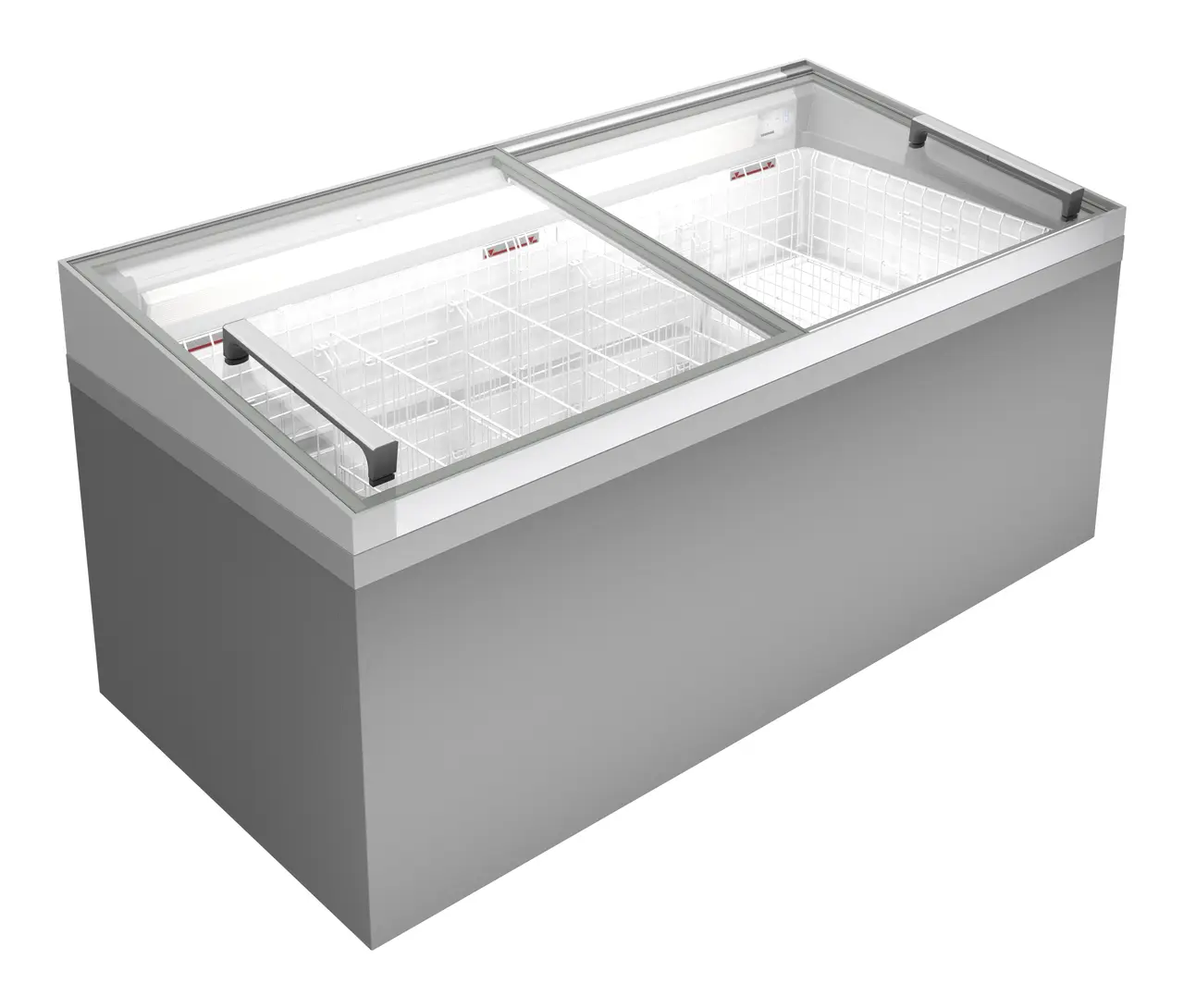 Image de produit, Perspective: Forme spéciale, Réfrigérateur-coffre et congélateur-coffre de supermarché, Couleur de l’habillage: blanc