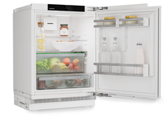 Product image, Perspective: oblique open decorated, Fridge suitable for undercounter installation with EasyFresh