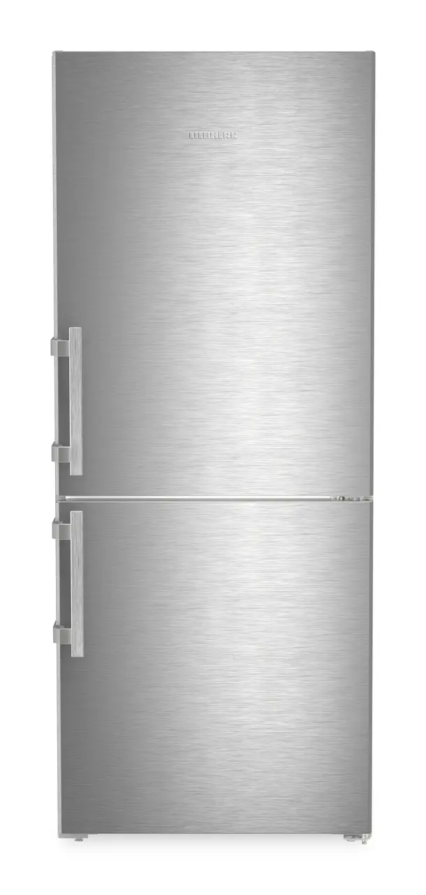 Product image, Perspective: straight closed, Fridge-freezer with BioFresh and NoFrost, Casing colour: silver, Door colour: stainless steel