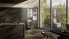Product image, Perspective: milieu, Combined refrigerator-freezer with BioFresh and NoFrost for integrated use