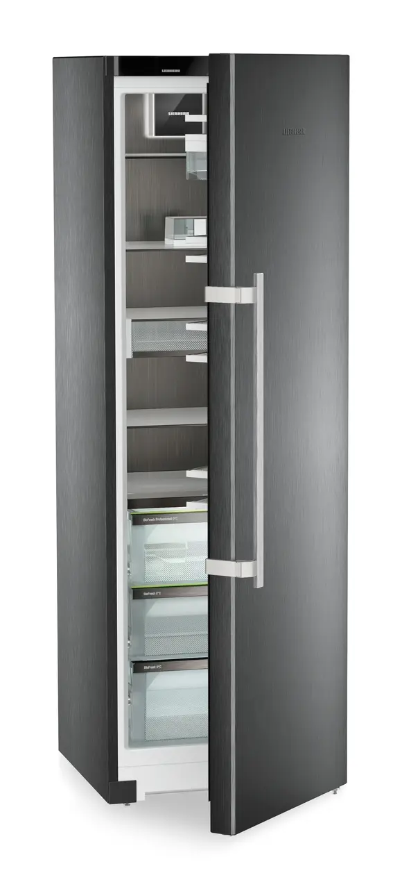 Produktbillede, Perspektiv: Skrå halvåben tom, Fryseskab med BioFresh Professional