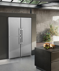 Product image, Perspective: milieu, Side-by-Side combination, Casing colour: stainless steel, Door colour: stainless steel