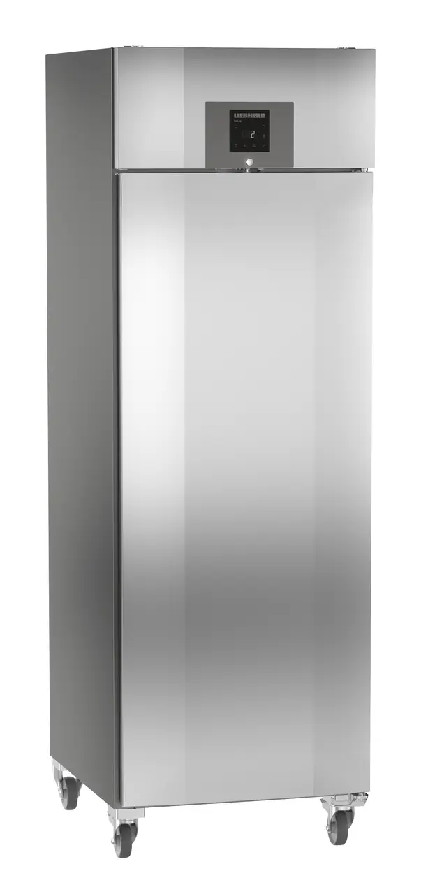 Product image, Perspective: oblique closed, Forced-air refrigerator GN 2/1, Casing colour: stainless steel look