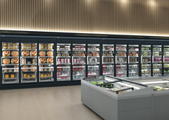 Immagine del prodotto, Prospettiva: Ambiente, Congelatore per supermercati, Colore della struttura: grigio