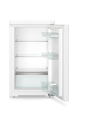 Product image, Perspective: straight open empty, Table top refrigerator, Casing colour: white, Door colour: white