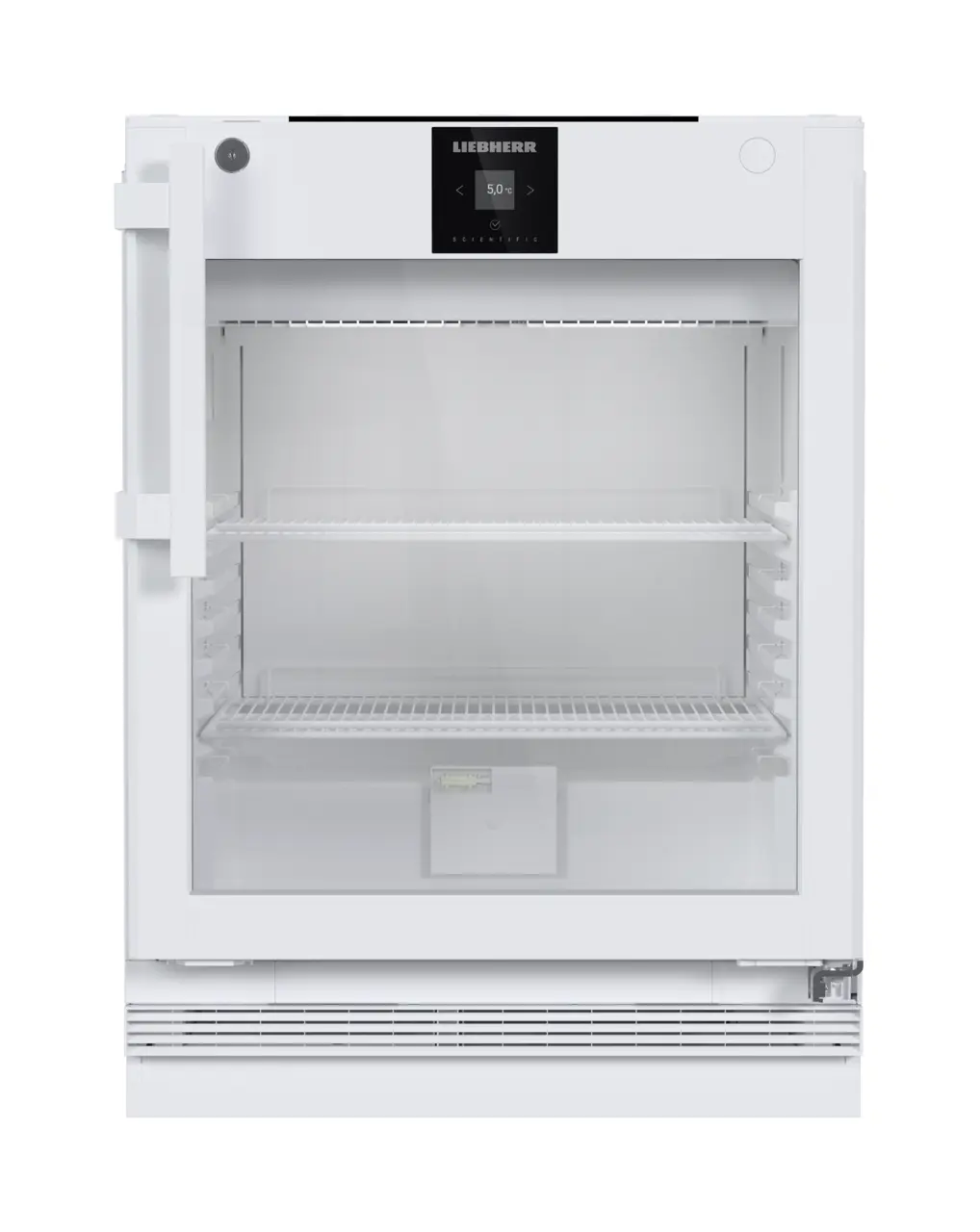 Изображение на продукта, Перспектива: Отпред, затворен, празен, Лабораторен хладилник с конвекционно охлаждане, Цвят на корпуса: бял, Цвят на вратата: бял