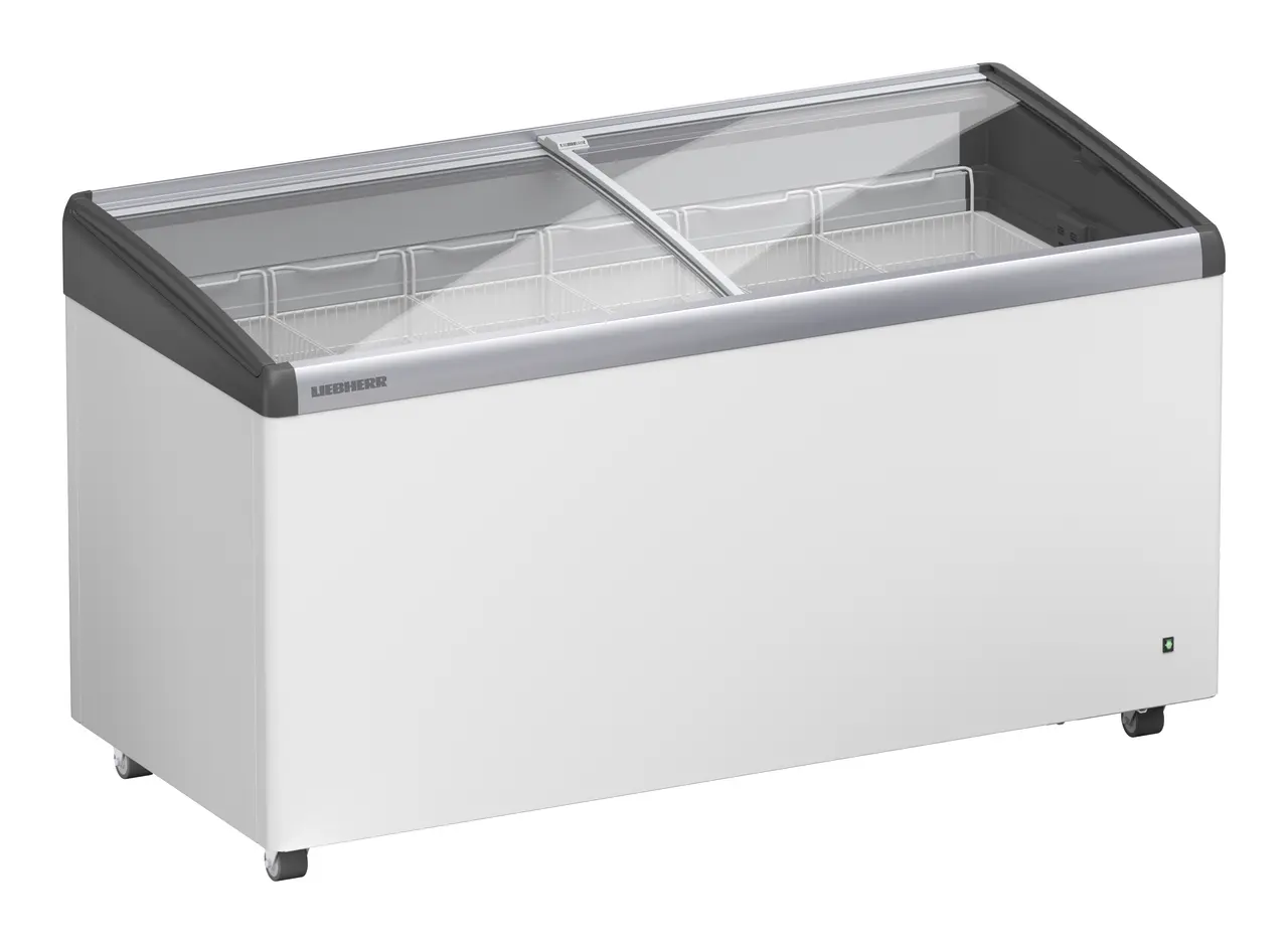 Product image, Perspective: oblique closed empty, Ice-cream chest freezer, Casing colour: white