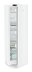 Product image, Perspective: oblique half-open empty, Freestanding fridge with EasyFresh, Casing colour: white, Door colour: white