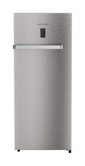 Product image, Perspective: straight closed, Single-door refrigerator 222 l in 4 star with iCoolTouch UI, Casing colour: grey, Door colour: Stainless Steel