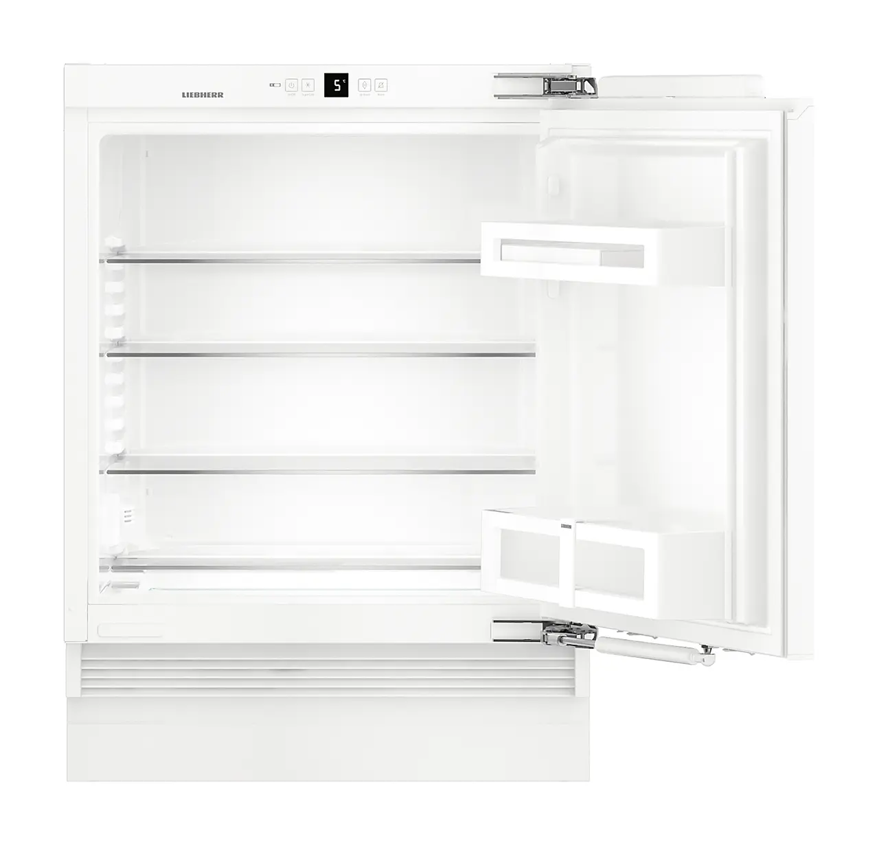 Product image, Perspective: straight open empty, Under-worktop refrigerator for integrated use
