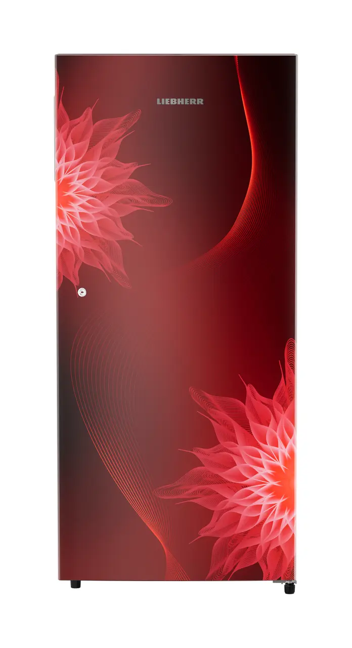 Product image, Perspective: straight closed, Single-door refrigerator 202 l in 3 star with VegFresh box, Casing colour: red, Door colour: Red Mystiq