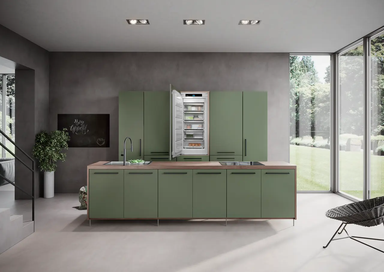 Produkt-Bild, Perspektive: Milieu, Integrierbarer Gefrierschrank mit NoFrost