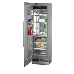 Produkt-Bild, Perspektive: schräg offen dekoriert, Integrierbarer Kühlschrank mit BioFresh, Gehäusefarbe: Grau