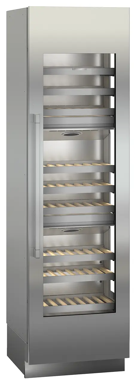 Product image, Perspective: oblique closed, Built-in multi-temperature wine cabinet, Casing colour: grey