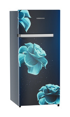 Product image, Perspective: oblique closed, Single-door refrigerator 202 l in 3 star and horizontal handle, Casing colour: blue, Door colour: Blue Divine