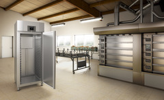 Product image, Perspective: milieu, Forced-air bakery standard refrigerator, Casing colour: stainless steel