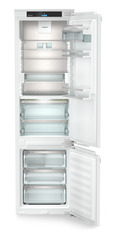 Product image, Perspective: straight open empty, Combined refrigerator-freezer with BioFresh and NoFrost for integrated use