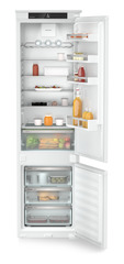 Product image, Perspective: straight open decorated, Integrable fridge-freezer with EasyFresh and NoFrost