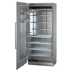 Produkt-Bild, Perspektive: schräg offen leer, Integrierbarer Kühlschrank mit BioFresh, Gehäusefarbe: Grau