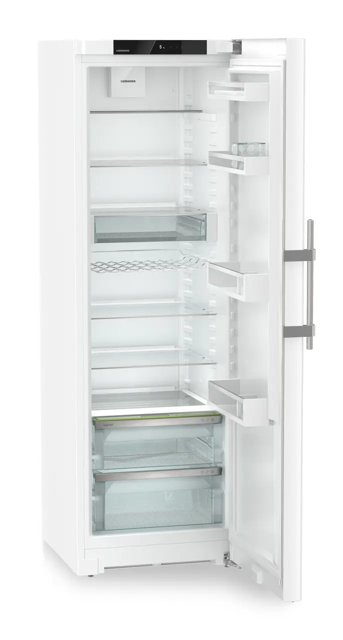 Изображение продукции, Перспектива: Под углом, с открытой дверцей, без продуктов, Холодильный шкаф с EasyFresh, Цвет корпуса: белый, Цвет дверцы: белый