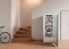 Изображение продукции, Перспектива: Внешние условия, Морозильная камера с системой NoFrost, Цвет корпуса: белый, Цвет дверцы: белый