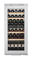 Product image, Perspective: straight closed decorated, Built-in multi-temperature wine cabinet, Casing colour: silver, Door colour: silver