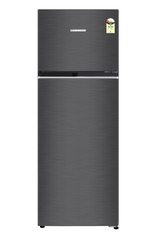 Product image, Perspective: straight closed, Fridge-freezer with NoFrost, Casing colour: grey, Door colour: BlackSteel