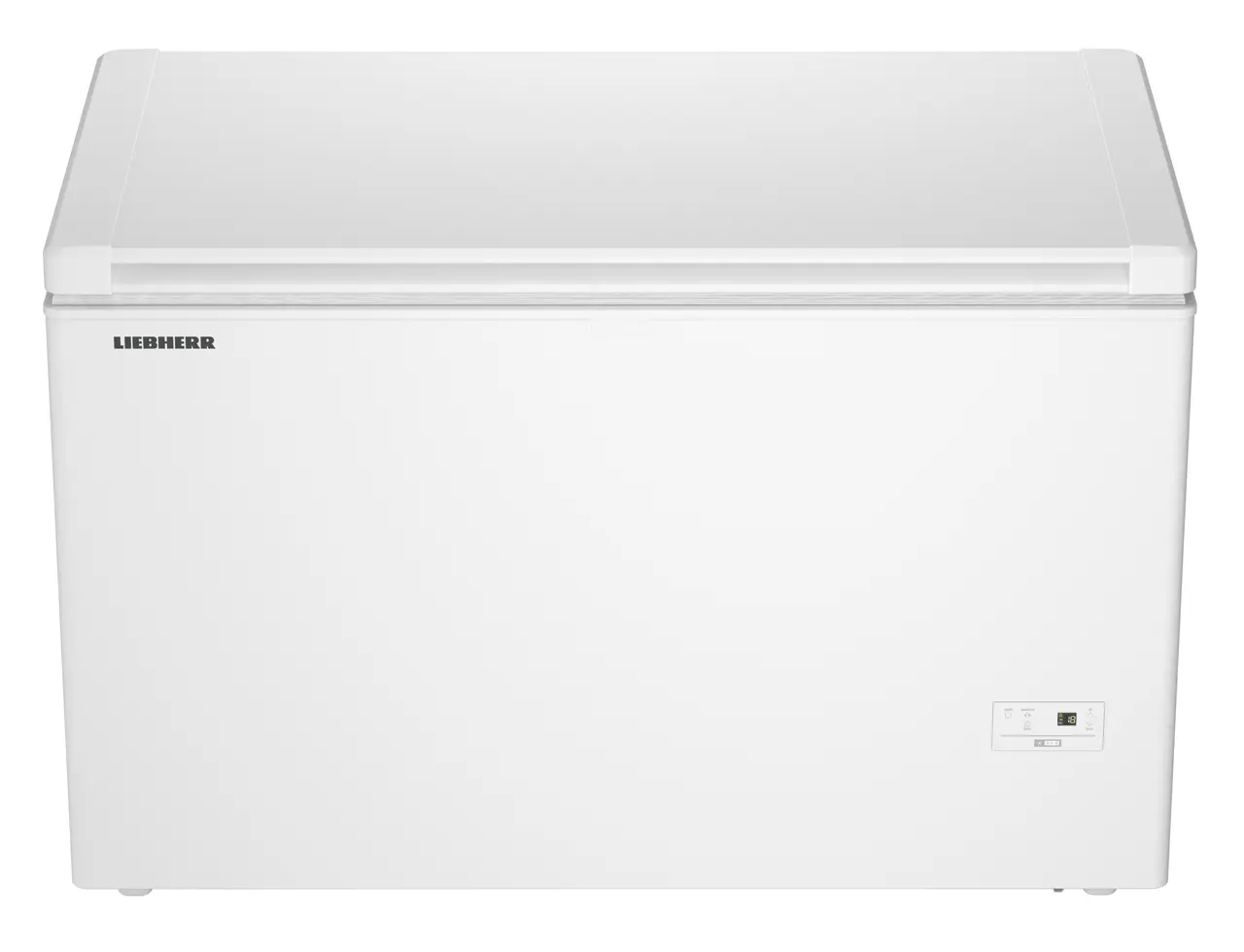 Изображение на продукта, Перспектива: Отпред, затворен, празен, Фризерна ракла, Цвят на корпуса: бял, Цвят на вратата: бял