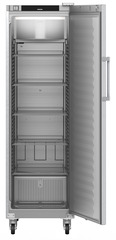 Product image, Perspective: straight open empty, Forced-air refrigerator, Casing colour: stainless steel, Door colour: stainless steel