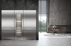 Product image, Perspective: milieu, Combined refrigerator-freezer with BioFresh and NoFrost for integrated use