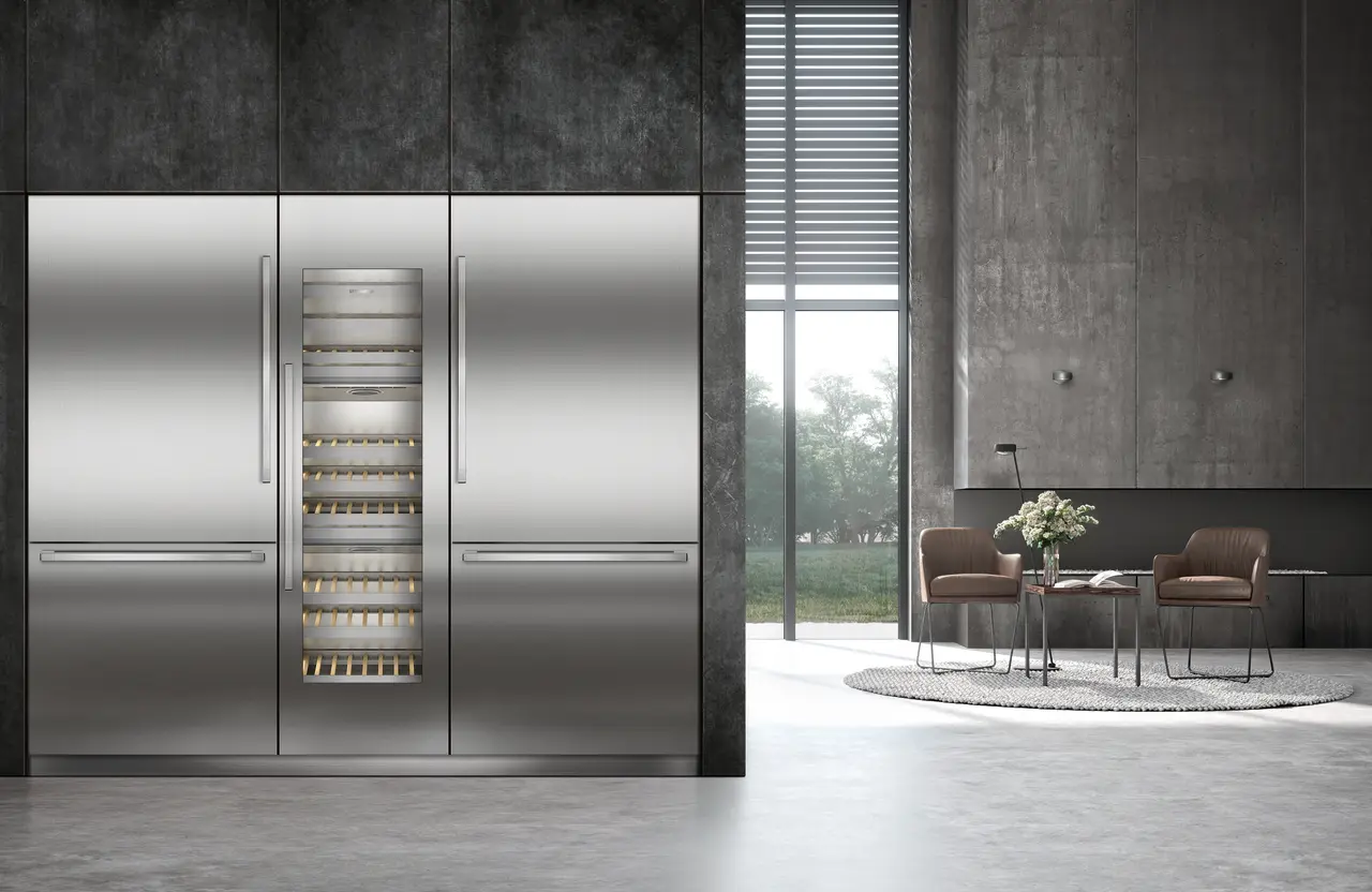Product image, Perspective: milieu, Combined refrigerator-freezer with BioFresh and NoFrost for integrated use