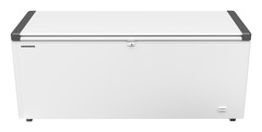 Produkt-Bild, Perspektive: gerade geschlossen leer, Gefriertruhe, Gehäusefarbe: Weiß