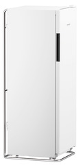 Изображение на продукта, Перспектива: Странично, затворен, празен, Хладилник с динамично охлаждане, Цвят на корпуса: бял, Цвят на вратата: бял