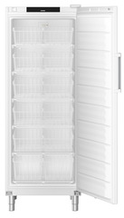 Изображение на продукта, Перспектива: Отпред, отворен, празен, Свободностоящ фризер със SmartFrost, Цвят на корпуса: бял, Цвят на вратата: бял