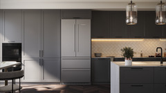 Product image, Perspective: milieu, Fridge-freezer with BioFresh and NoFrost, Casing colour: stainless steel, Door colour: stainless steel