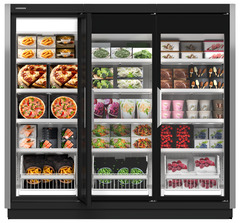 Immagine del prodotto, Prospettiva: Forma speciale, Congelatore per supermercati, Colore della struttura: grigio