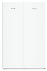 Изображение на продукта, Перспектива: Отпред, затворен, Комбинация Side-by-Side, Цвят на корпуса: бял, Цвят на вратата: бял