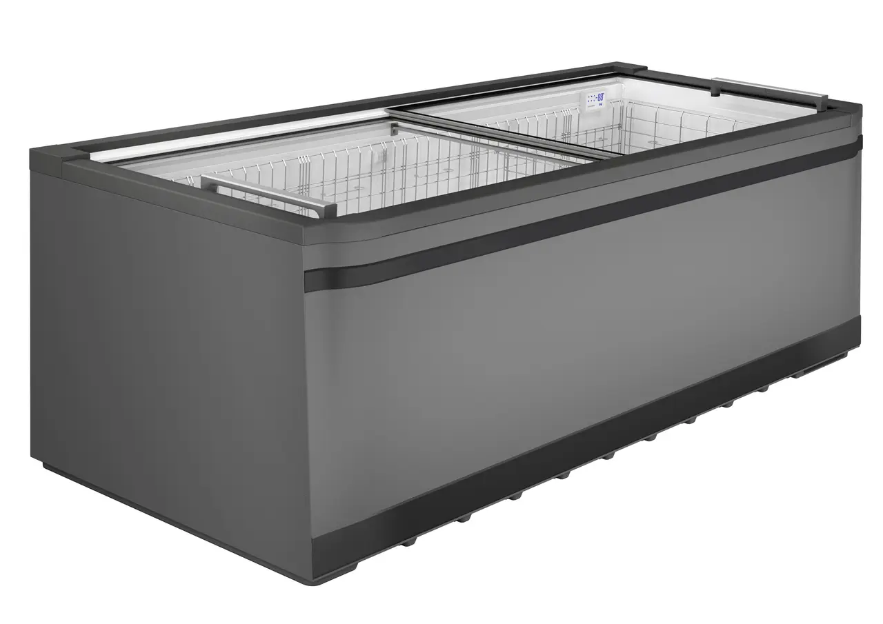 Product image, Perspective: special form, Plug-in island freezer, Casing colour: grey