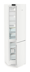 Product image, Perspective: oblique half-open empty, Fridge-freezer with BioFresh and NoFrost, Casing colour: white, Door colour: white