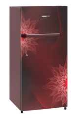 Product image, Perspective: oblique closed, Single-door fridge 191 l in 1 star with inverter compressor, Casing colour: red, Door colour: Red Mystiq