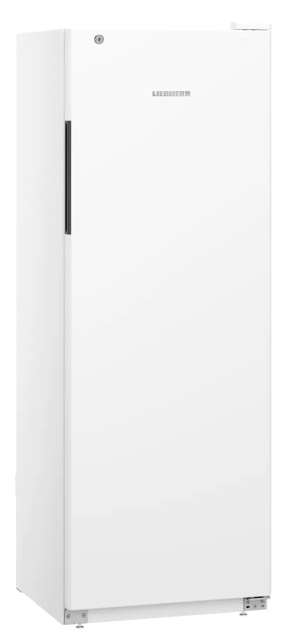 Produkt-Bild, Perspektive: schräg geschlossen leer, Kühlgerät mit Umluftkühlung, Gehäusefarbe: Weiß, Türfarbe: Weiß