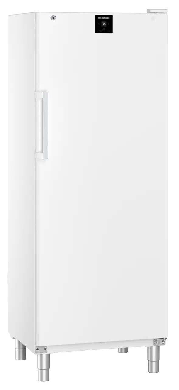 Изображение на продукта, Перспектива: Странично, затворен, празен, Хладилник с динамично охлаждане, Цвят на корпуса: бял, Цвят на вратата: бял