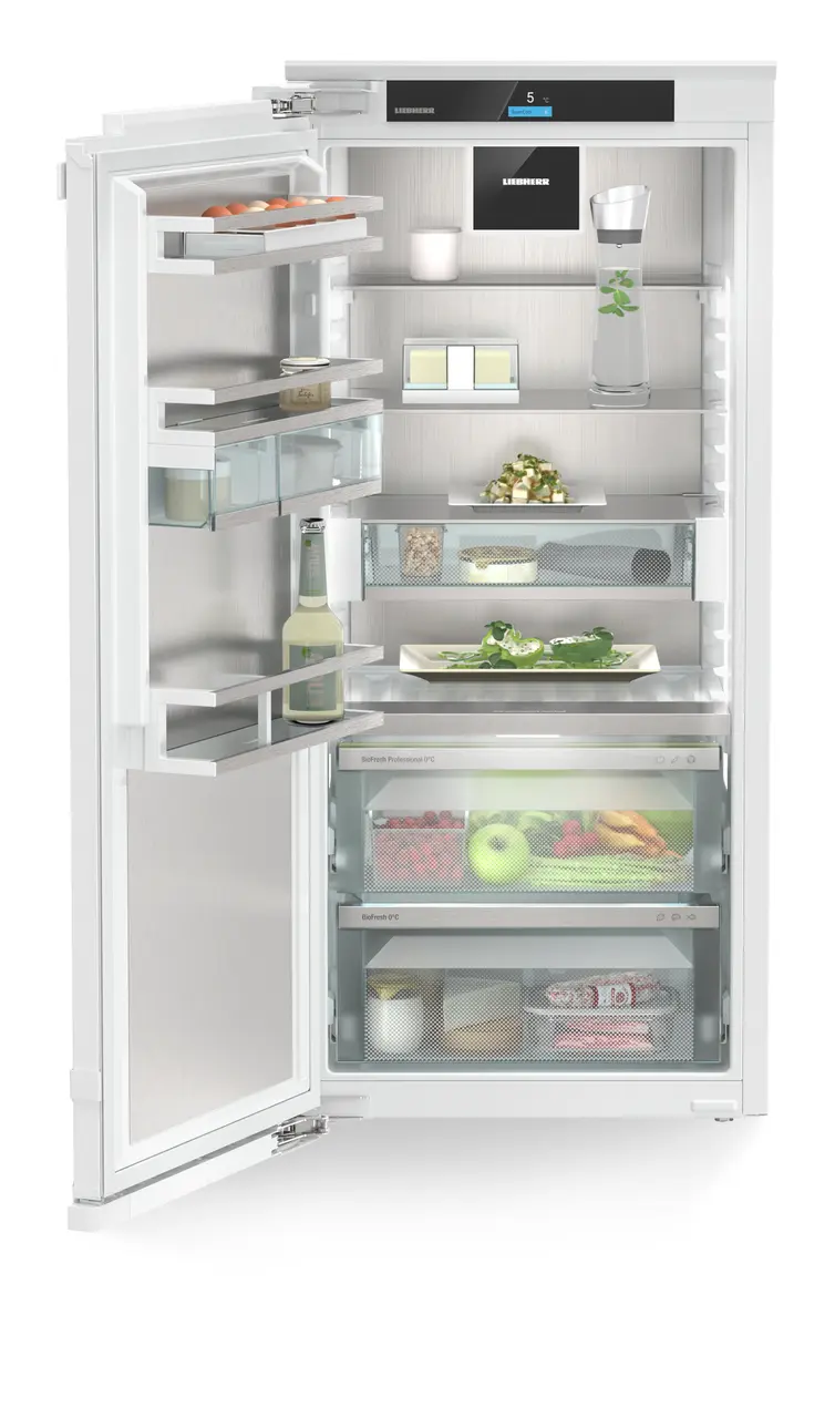 Product image, Perspective: straight open decorated, Integrierbarer Kühlschrank mit BioFresh Professional und AutoDoor