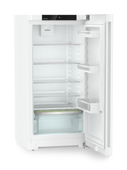 Immagine del prodotto, Prospettiva: Inclinato aperto vuoto, Frigorifero autoportante con EasyFresh, Colore della struttura: bianco, Colore della porta: bianco