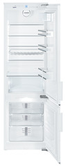 Immagine del prodotto, Prospettiva: Frontale aperto vuoto, Combinato frigo-congelatore integrabile con SmartFrost