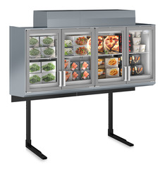 Изображение на продукта, Перспектива: Специална форма, Фризери за супермаркети, Цвят на корпуса: сив