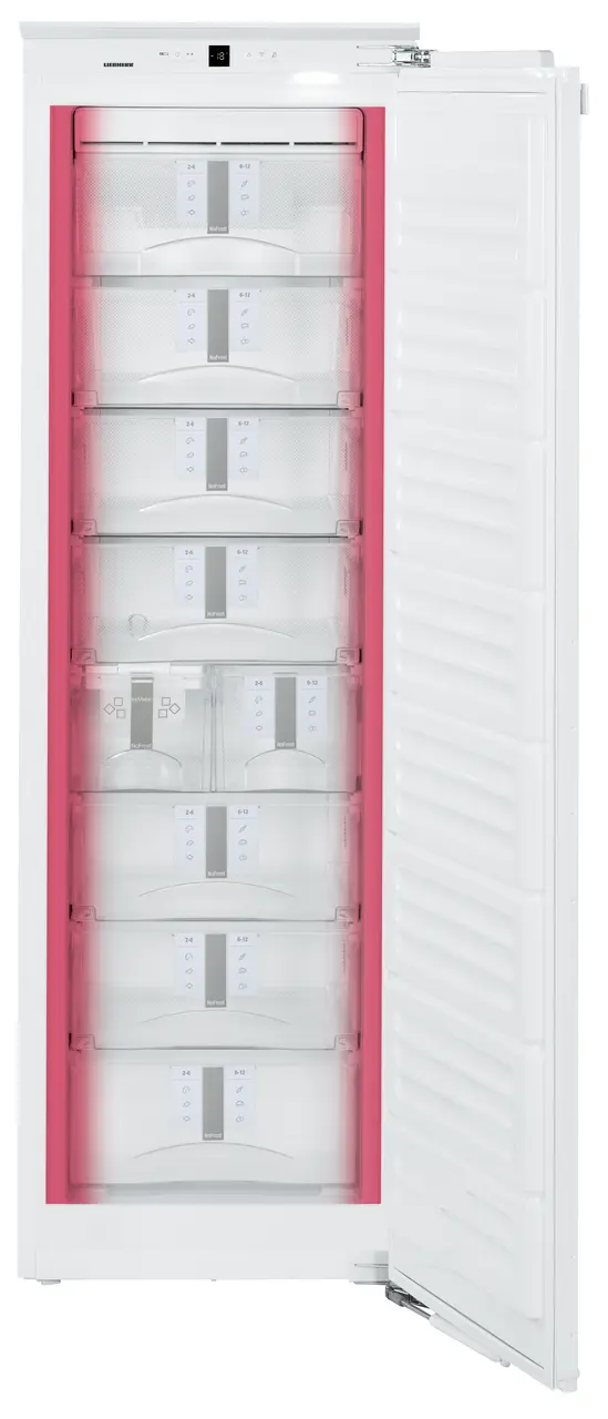 Product image, Perspective: straight open empty, Freezer for integrated use with NoFrost