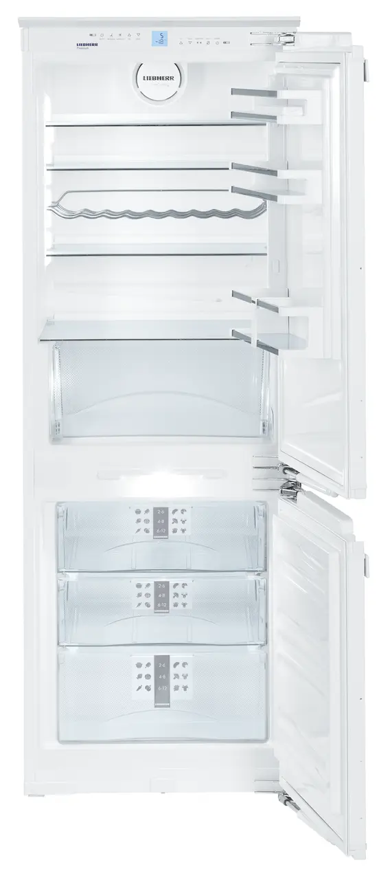 Immagine del prodotto, Prospettiva: Frontale aperto vuoto, Combinazione frigo-congelatore