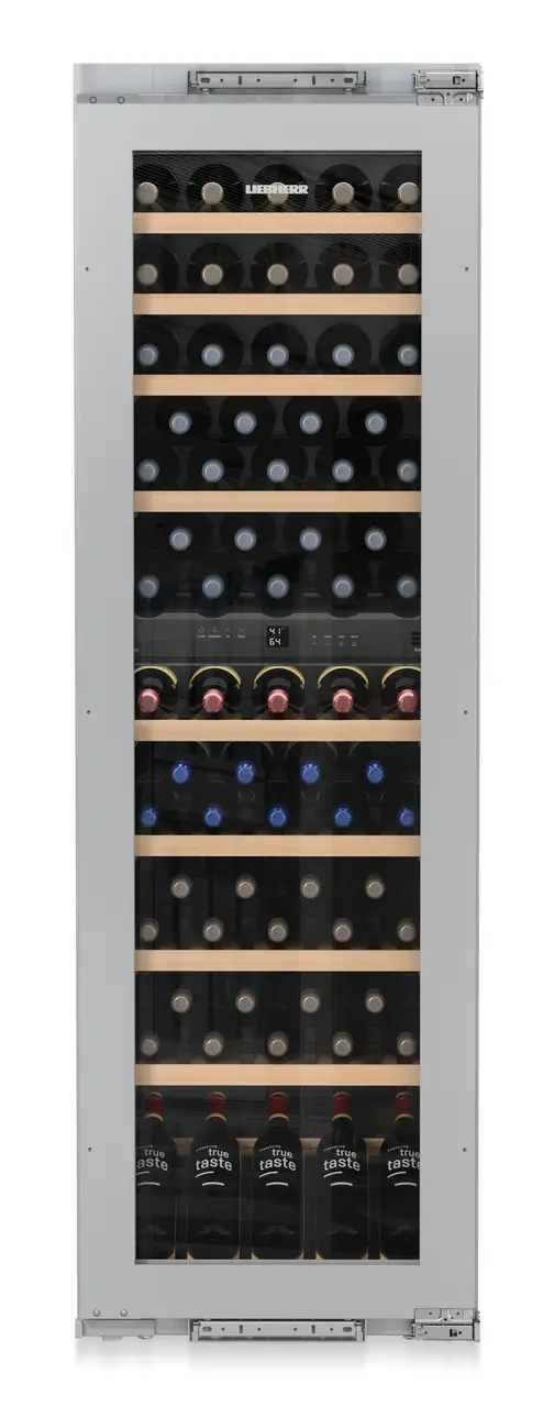 Product image, Perspective: straight closed decorated, Built-in multi-temperature wine cabinet, Casing colour: silver