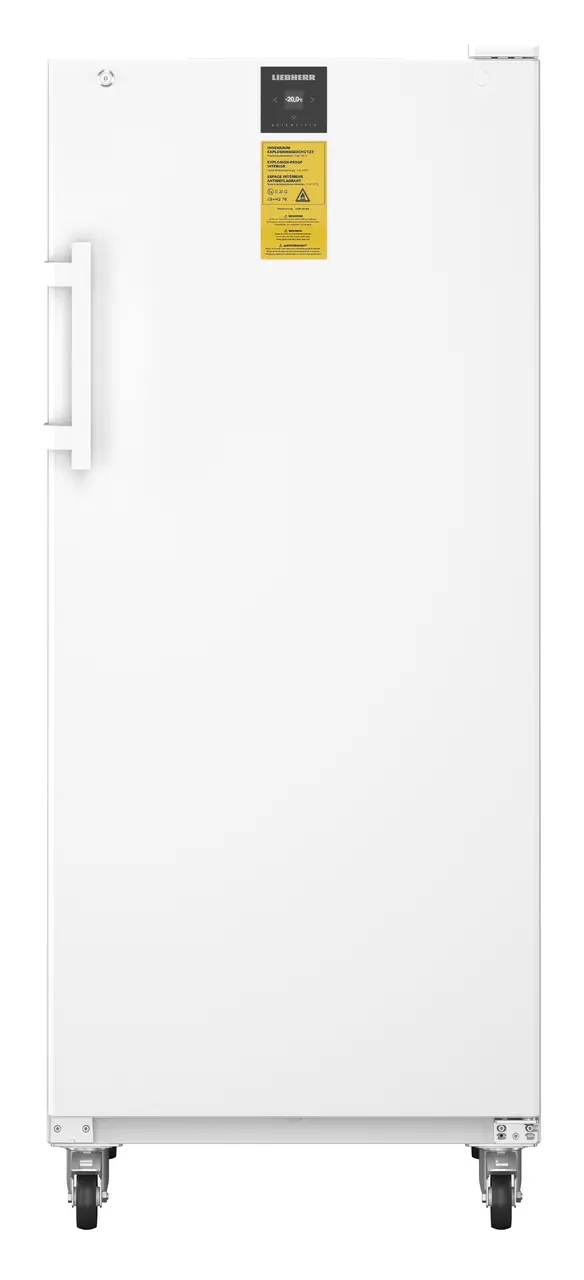 Product image, Perspective: straight closed empty, Laboratory freezer with an interior free of ignition sources, Casing colour: white, Door colour: white